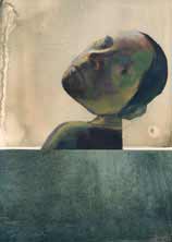 Self, oil and collage