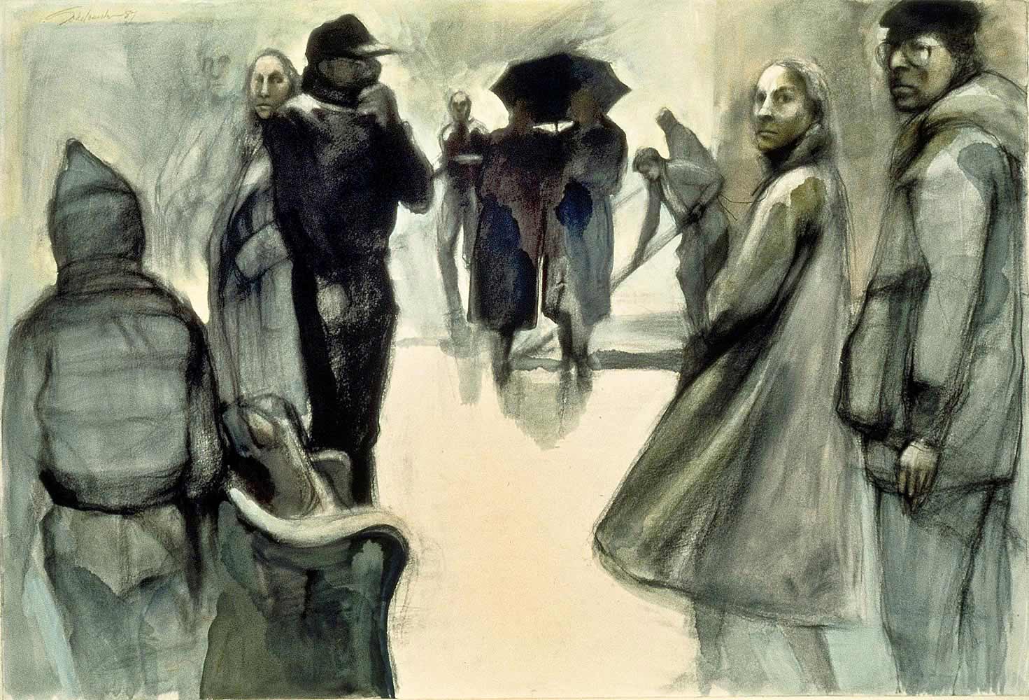 Winter Street for Caillebotte